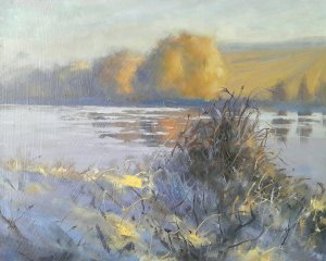 A Frosty Start

A fresh morning at Sywell Reserviour.

14 x 10 inches

Oil on panel

£200