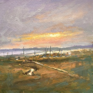 Afternoon at Mersea Island

A sneaky getaway in lockdown, to capture the setting sun.

12 x 12 inches

Oil on board

£250